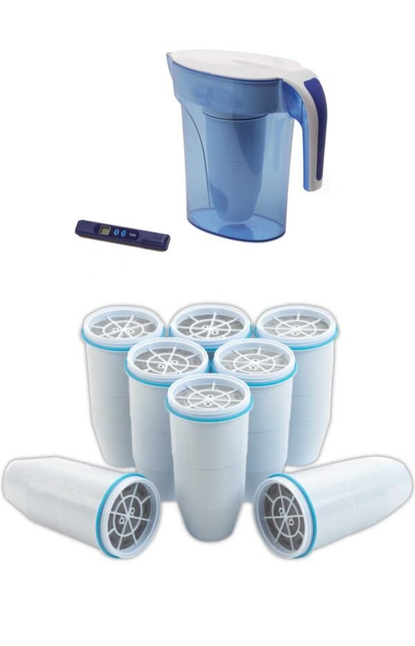 Zero Water Bundle 7 Cup Jug with 8 Filters | Genesis Healing